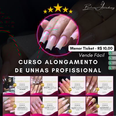 Curso Alongamento de Unhas - 15 em 1